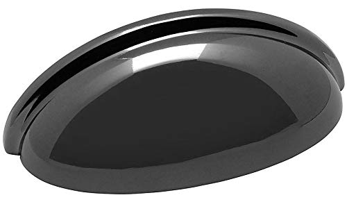 Cosmas 10 Pack 783BN Black Nickel Cabinet Hardware Bin Cup Drawer Cup Pull – 3″ Inch (76mm) Hole Centers