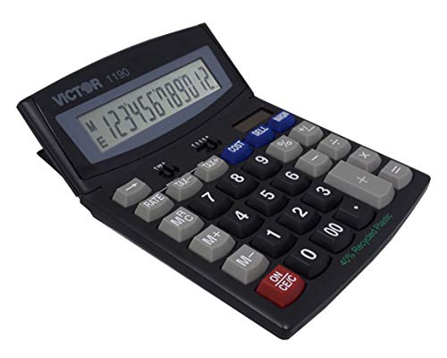 Victor 1190 Desktop Display Calculator, Black, 1″ x 5.9″ x 7.8″ | The Storepaperoomates Retail Market - Fast Affordable Shopping