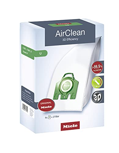 Miele AirClean 3D FJM Vacuum Cleaner Bags, Pack of 4