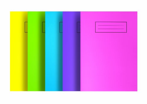 Silvine NBA5BT A5 Bright Exercise Notebook – Assorted Colours (Pack of 20)
