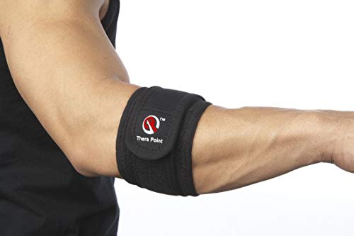 Thera Point Acupressure Tennis Elbow Brace with Acupressure Point for Tendonitis – Relief for Men & Women with Golfer’s Elbow – Comfortable Sleeve for Golf Elbow Treatment