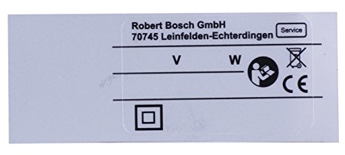 Bosch Parts 1601106035 Label