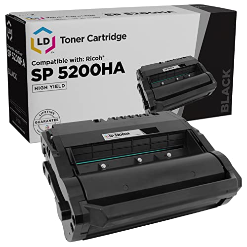 LD Products Remanufactured Toner Cartridge Replacement for Ricoh SP 5200HA 406683 (Black, Single-Pack) for use in SP5200DN, SP5200S, SP5210DN, SP5210SF, and SP5210SR Printers