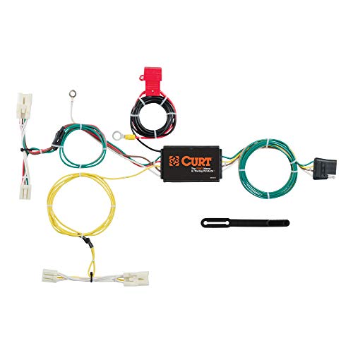 CURT 56275 Vehicle-Side Custom 4-Pin Trailer Wiring Harness, Fits Select Toyota Prius C