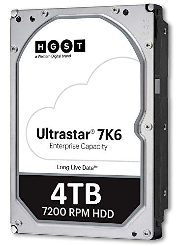 HGST Ultrastar 7K6000 4TB 7200 RPM 512e SAS 12Gb/s 128MB Cache 3.5-Inch Enterprise Internal Hard Disk Drive – HUS726040AL5210 (0F22795)