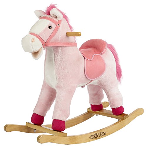Rockin’ Rider Dazzle Rocking Horse Ride On, Pink, Large