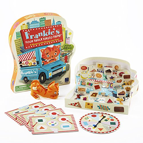 Educational Insights Frankie’s Food Truck Fiasco Game, Shape Matching Award-Winning Board Game for Preschoolers & Toddlers, For 2-4 Players, Fun Family Game for Kids Ages 4+