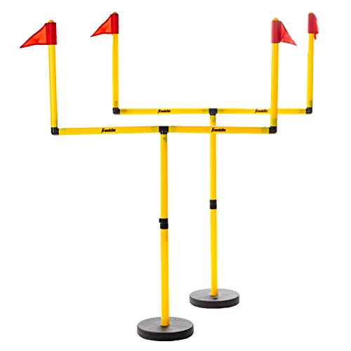 Franklin Sports Youth Football Goal Post Set – Kids Football Easily Adjustable Field Goals – Includes 2 Goal Posts – Perfect for Ages 4+ Backyard Play