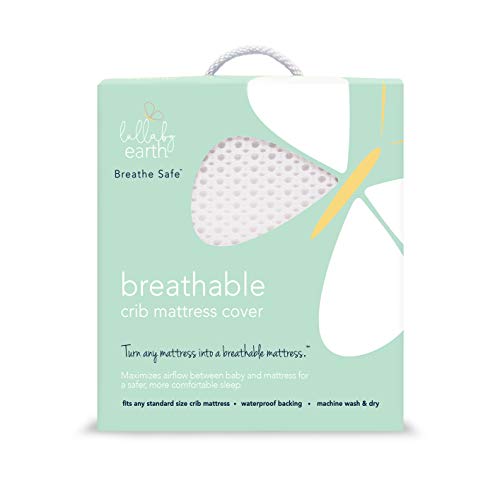 Lullaby Earth Breathe Safe Air Breathable Crib Mattress Pad, Removable Mattress Cover with Waterproof Layer for Baby and Toddler Beds, Standard Crib Size | The Storepaperoomates Retail Market - Fast Affordable Shopping
