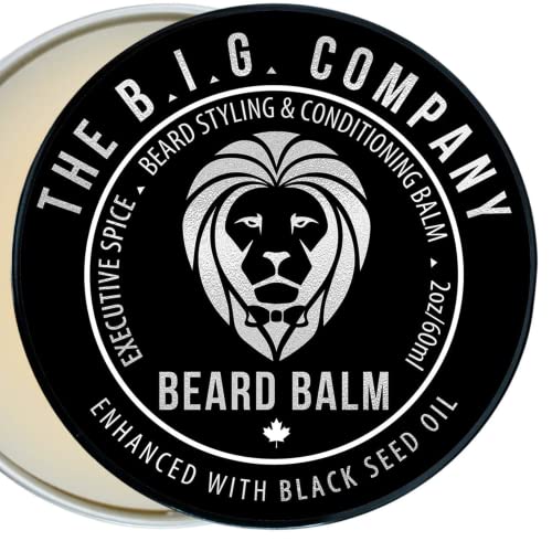 B.I.G. Company Beard Balm for Men – Light Weight Beard Wax with Good Hold, Styling, Control and Deep Conditioning of Beard Hair – Promotes Natural Beard Growth