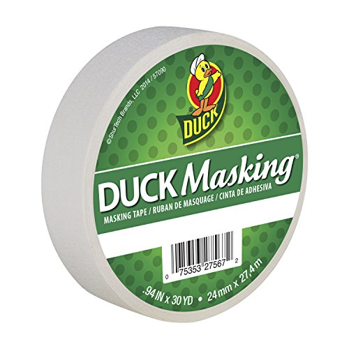 Duck Masking 240878 White Color Masking Tape.94-Inch by 30 Yards