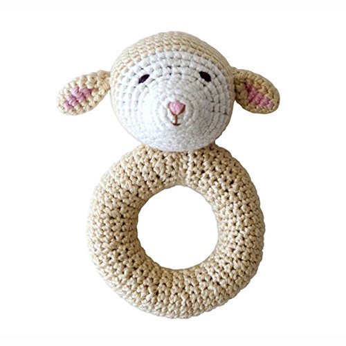 Organic Baby Toys – Cheengoo Lamb Ring Rattle