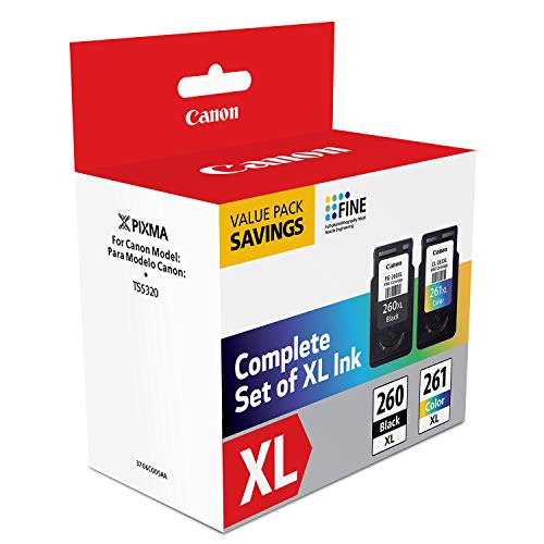 Canon PG-260 XL / CL-261 XL Value Pack, Compatible to TR7020, TS6420, and TS5320 Printers, Multi, Once Size (3706C005) | The Storepaperoomates Retail Market - Fast Affordable Shopping