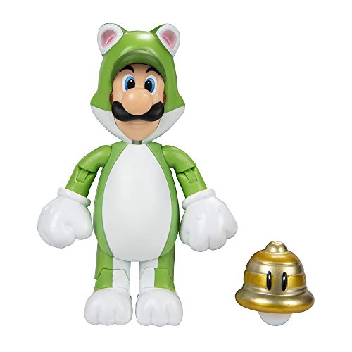 World of Nintendo 91448 4″ Cat Luigi Action Figure