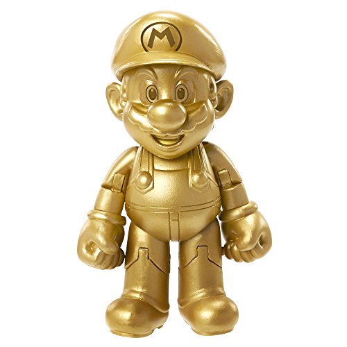 World of Nintendo 91447 4″ Gold Mario Action Figure