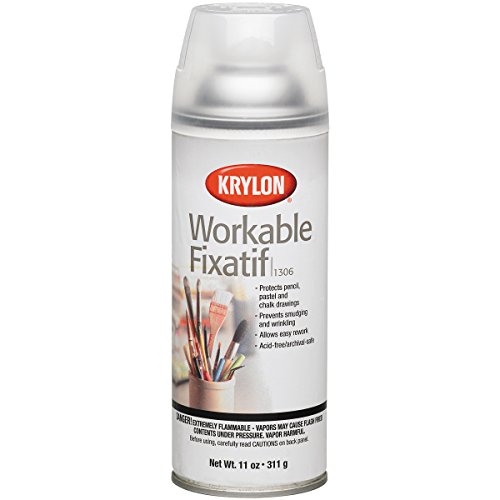 Krylon 1306 11 Oz Clear Workable Fixatif Spray