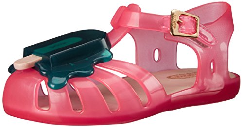 Mini Melissa Aranha VIII BB Slingback Sandal (Toddler), Pink/Green, 5 M US Toddler