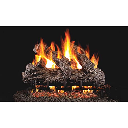 RealFyre Rustic Oak Vented Gas Logs (HR-24), 24-Inch