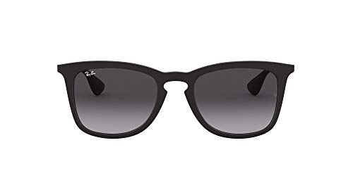 Ray-Ban RB4221 Square Sunglasses, Rubber Black/Light Grey Gradient Dark Grey, 50 mm