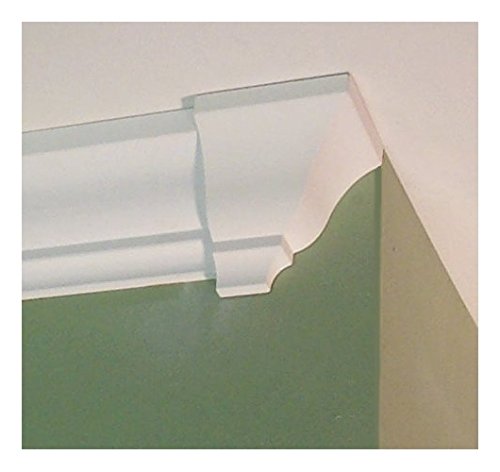 Crown Molding Corner Deco Low Profile Endcap (Right) Fits 4 1/2 – 4 5/8 Inch Crown Molding
