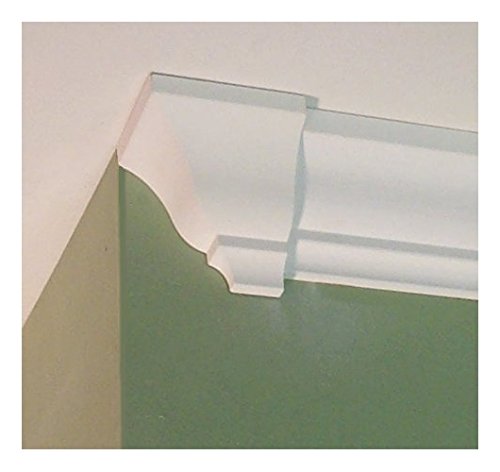 Crown Molding Corner Deco Low Profile Endcap (Left) Fits 3-3 5/8 Inch Crown Molding