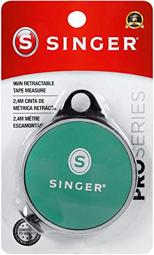 SINGER 50003 ProSeries Retractable Tape Measure, 96-Inch , Teal