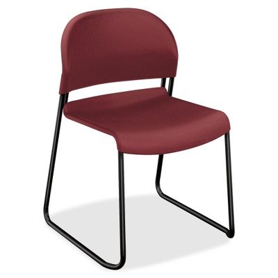 HON 4031Mbt Gueststacker Series Chair, Mulberry with Black Finish Legs, 4/Carton (Hon4031mbt)