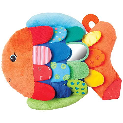 Melissa & Doug Flip Fish: K’s Kids Baby Toy Series Bundled with 1 Pair of Baby Socks Bundle [91954]
