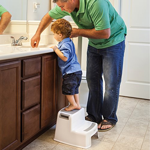 Dreambaby 2-Up Step Stool, Grey/White | The Storepaperoomates Retail Market - Fast Affordable Shopping
