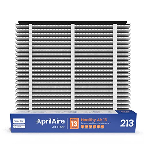 AprilAire 213 Replacement Filter for AprilAire Whole House Air Purifiers – MERV 13, Healthy Home Allergy, 20x25x4 Air Filter (Pack of 2)
