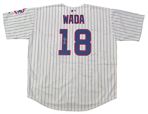 Tsuyoshi Wada Autographed Chicago Cubs Jersey W/PROOF, Picture of Tsuyoshi Signing For Us, Chicago Cubs, Team Japan, World Baseball Classic, WBC