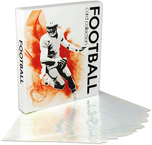 UniKeep Football Trading Card Collection Binder – Holds up to 180 Standard Size Cards (2 per Pocket)