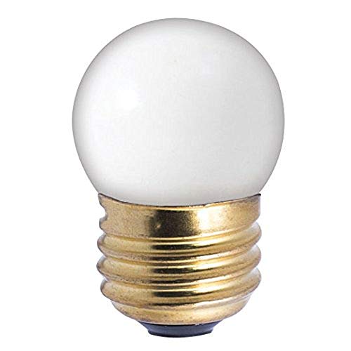 (10 Pack) Bulbrite 702007 – 7.5S11W – White 7.5 Watt S11 Light Bulb, 130 Volt Long Life