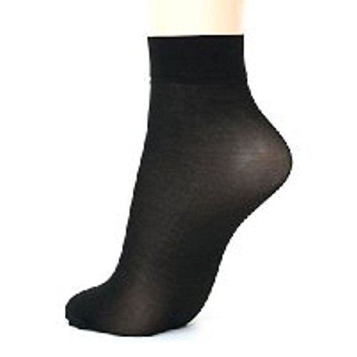TRY ON Disposable SOCKS PEDS FOOTIES DISPOSABLE NYLON SLIP ON SOCKS FOR GUEST WOMENS MENS BLACK NUDE COLOR set of 100 pair (black color)