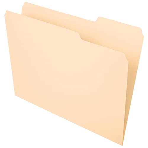 Office Depot File Folders, 1/3 Tab Cut, Right Position, Letter Size, 30% Recycled, Manila, Pack Of 100, OD752 1/3-3