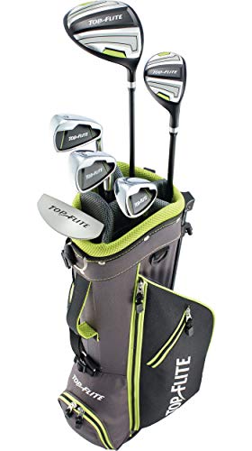 Top Flite 2019 Kids’ 9-Piece Complete Set – (Height 53” and Above)-Grey/Volt-Right Hand