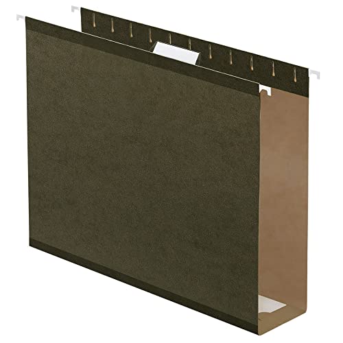Office Depot Box Bottom Hanging File Folders, 2in. Expansion, Legal Size, Standard Green, Pack Of 25, 406090OD
