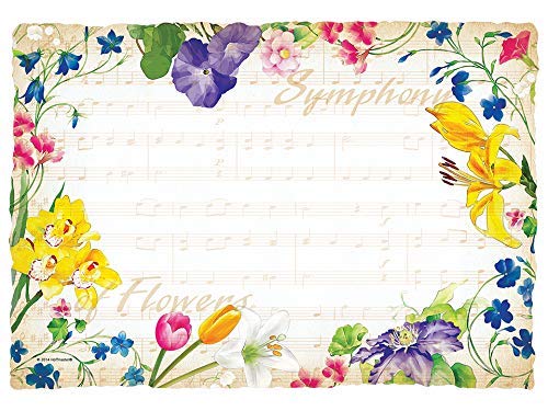 Hoffmaster Symphony Flowers Paper Placemats 50 Per Pack