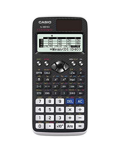 Casio FX-991EX Engineering/Scientific Calculator, Black, 3″ x 6.5″ x 0.4″
