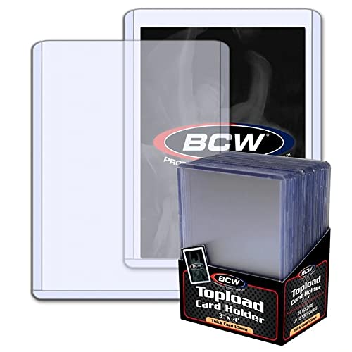 BCW 1-TLCH-TH-1.5MM New Thick Card Topload Holder – 59 Pt.