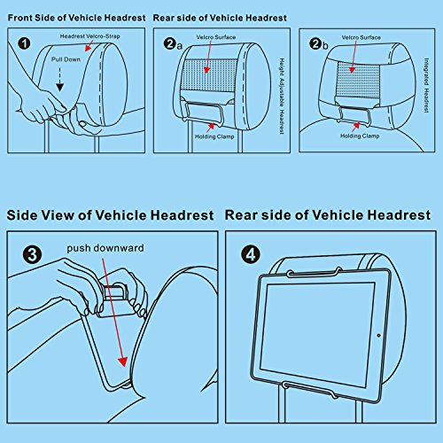 TFY Car Headrest Mount Holder for All Kindle Fire – Kindle Fire HD 6 / HD 7 / HD X7 / HD X9 / HD 6 (2014) / HD 7 (2014) / HD 6 (Kid Edition) / HD 7 (Kid Edition) / New Fire 7 (2015) / HD 8 / HD 10 | The Storepaperoomates Retail Market - Fast Affordable Shopping