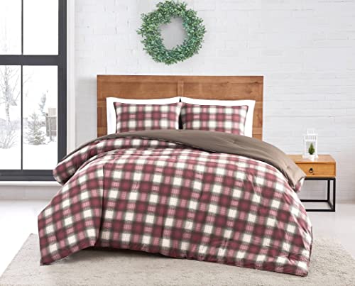 Eddie Bauer – King Comforter Set, Reversible Alt Down Bedding with Matching Shams, Home Decor for Colder Months (Navigation Red, King)