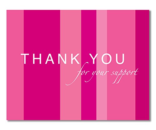 Two Poodle Press 20 Card Variety Pack – Breast Cancer Support Modern Pink Ribbon Thank You Cards in 4 Designs, Printed on 100% Recycled Stock – For Charity Events, Runs, Walks and 3-Day | The Storepaperoomates Retail Market - Fast Affordable Shopping