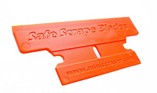 MINISCRAPER® Plastic Razor Blades, T Blade 50% Wider 20 Pack