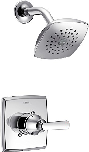 Delta Faucet Ashlyn 14 Series Single-Handle Shower Faucet, Shower Trim Kit with Single-Spray Touch-Clean Shower Head, Chrome T14264 (Valve Not Included)