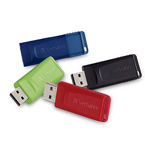 Verbatim 16GB Store ‘n’ Go USB Flash Drive – USB 2.0-4pk, Black/Blue/Green/red