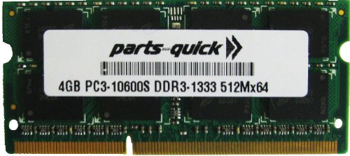 4GB Memory for Elo B Series Elo Touchcomputer B2 Rev.B DDR3 PC3-10600 1333MHz SODIMM RAM (PARTS-QUICK Brand)