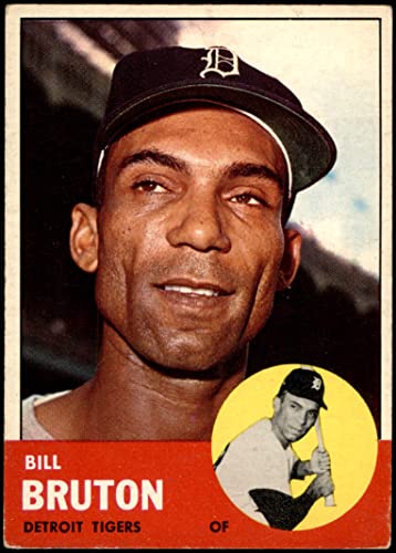 1963 Topps # 437 Billy Bruton Detroit Tigers (Baseball Card) GOOD Tigers