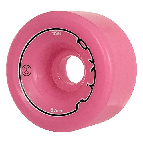 Sonar Wheels – Riva – Quad Roller Skate Wheels – 4 Pack of 32mm x 57mm 96A Wheels | Pink