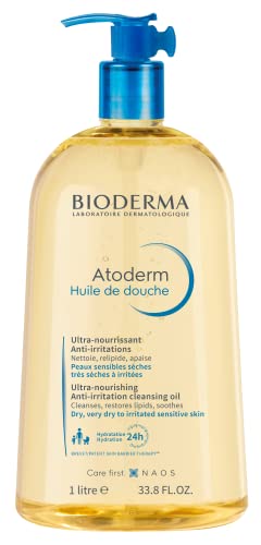 Bioderma – Atoderm – Cleansing Oil – Face and Body Cleansing Oil – Soothes Discomfort – Cleansing Oil for Very Dry Sensitive Skin